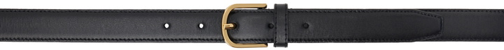 Photo: TOTEME Black Slim Trouser Leather Belt