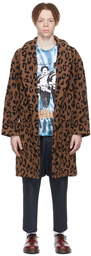 WACKO MARIA Brown Cotton Coat