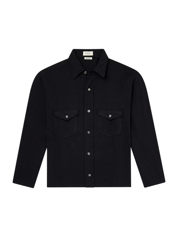 Photo: SECOND / LAYER - Field Cotton-Twill Shirt - Black