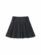 SAMI MIRO VINTAGE - Pleated Deadstock Raw Denim Mini Skirt