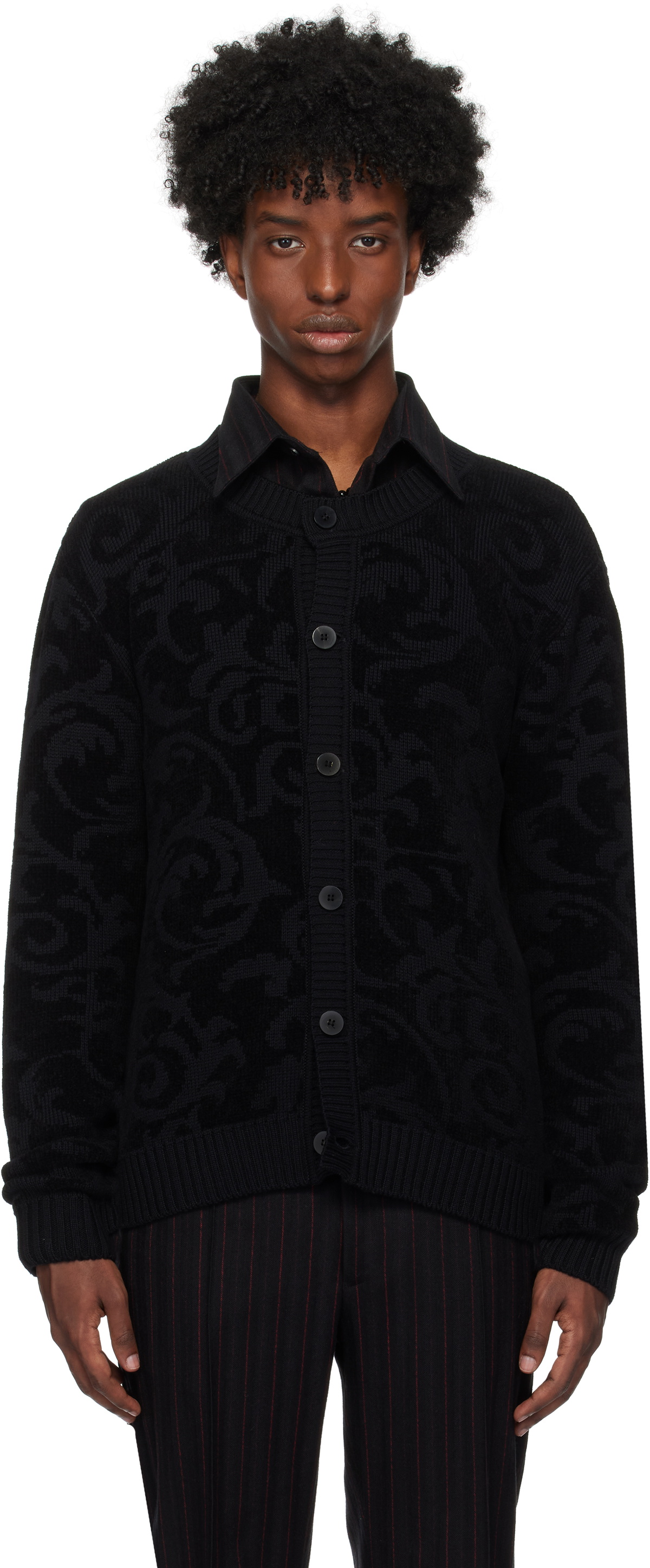 Ernest W. Baker Black & White Boucle Cardigan Ernest W. Baker Ernest W. Baker Black & White Boucle Cardigan Ernest W. Baker