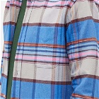 Gitman Vintage Men's Button Down Moleskin Flannel Shirt in Sunset Stripe