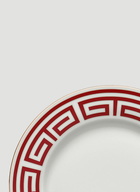 Labirinto Round Platter in Red