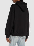 BALENCIAGA Cropped Vintage Cotton Sweatshirt Hoodie