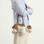 Charles Jeffrey Loverboy Women's Bulldog Bag in Beige/White 
