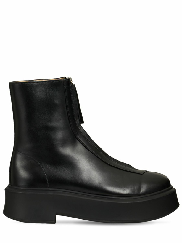 Photo: THE ROW - 50mm Zipped Leather Ankle Boots