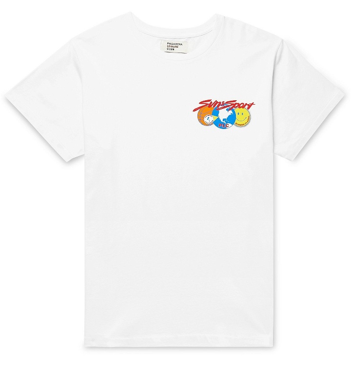 Photo: Pasadena Leisure Club - Sun & Sport Printed Cotton-Jersey T-Shirt - White