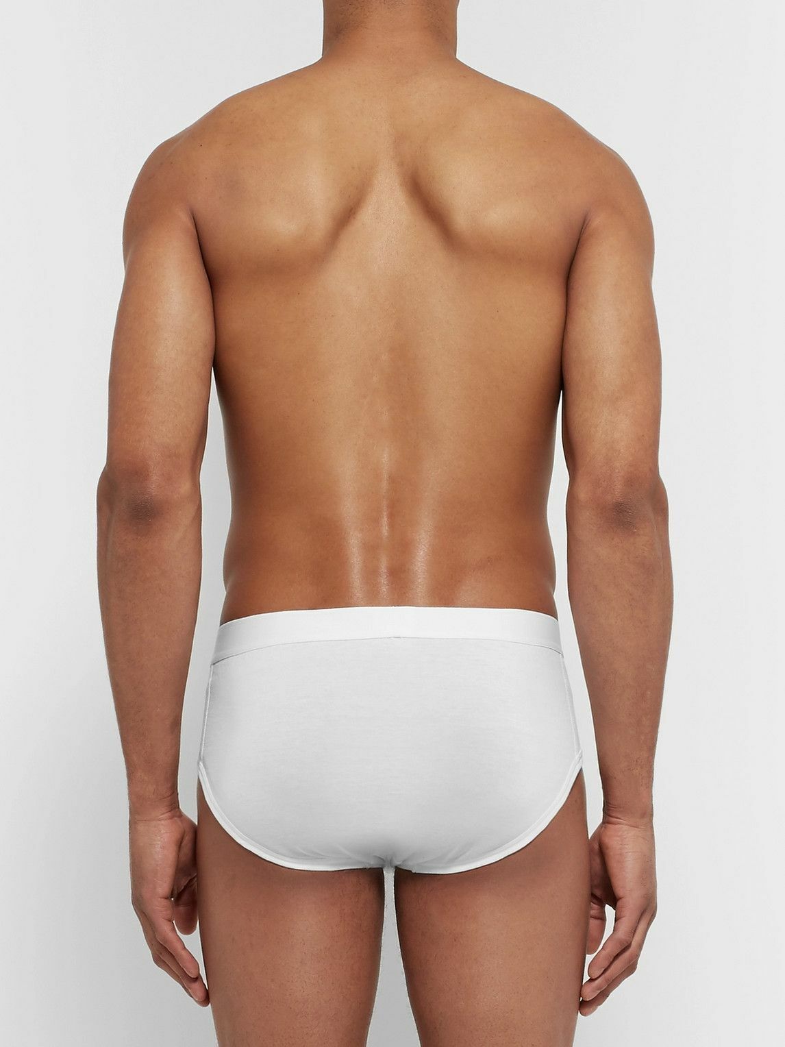 Men's Superfine Cotton Briefs in White