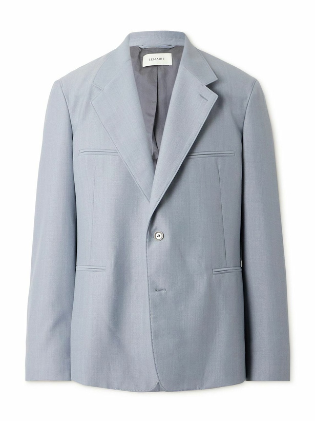 Photo: LEMAIRE - Tropical Oversized Unstructured Woven Blazer - Blue