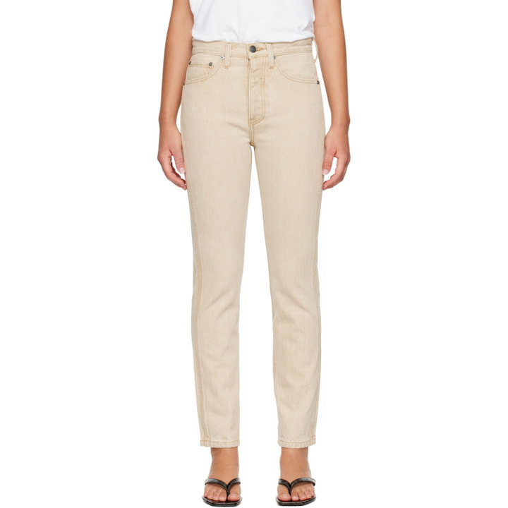 Photo: KHAITE Beige Finley Jeans