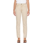 KHAITE Beige Finley Jeans