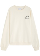 Axel Arigato Atelier Logo-embroidered Cotton Sweatshirt Off White