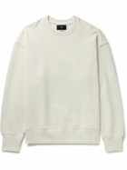 Y-3 - Oversized Logo-Appliquéd Organic Cotton-Jersey Sweatshirt - Neutrals