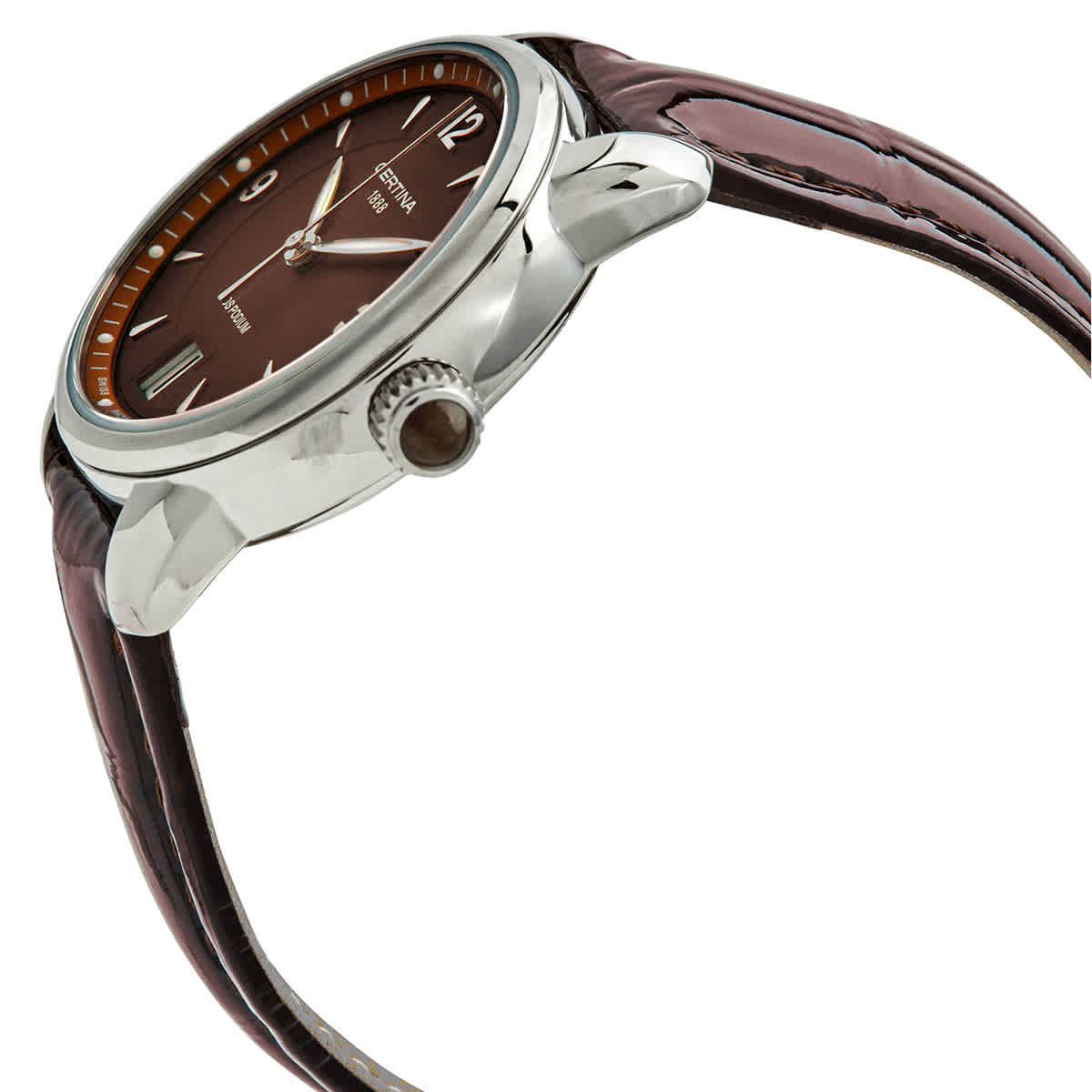 NWT Certina DS Prime Shape Brown Dial Ladies Watch Certina DS Podium Brown Dial Brown Leather Ladies Watch C025  main image 2