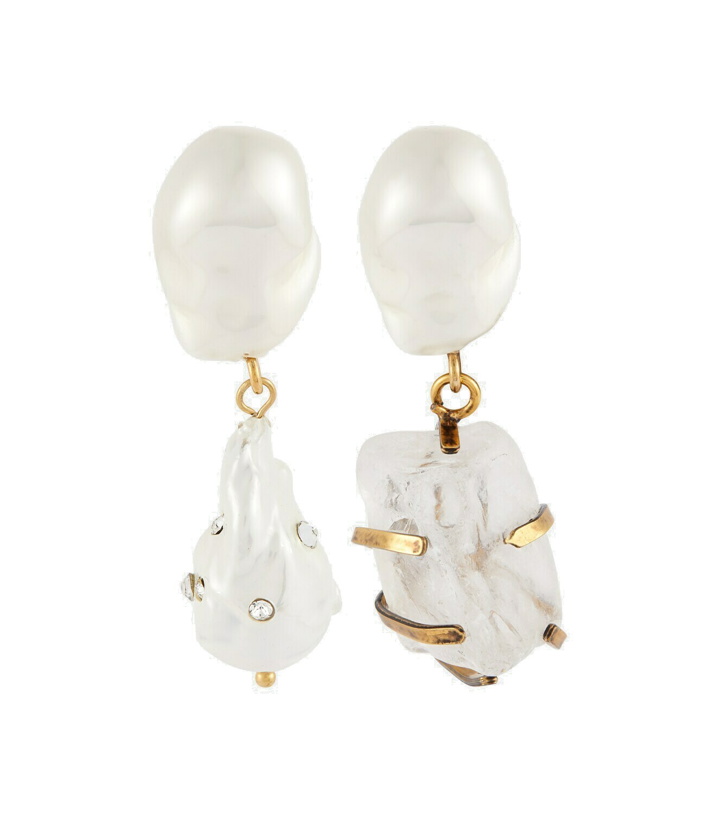 Photo: Erdem - Faux pearl drop earrings
