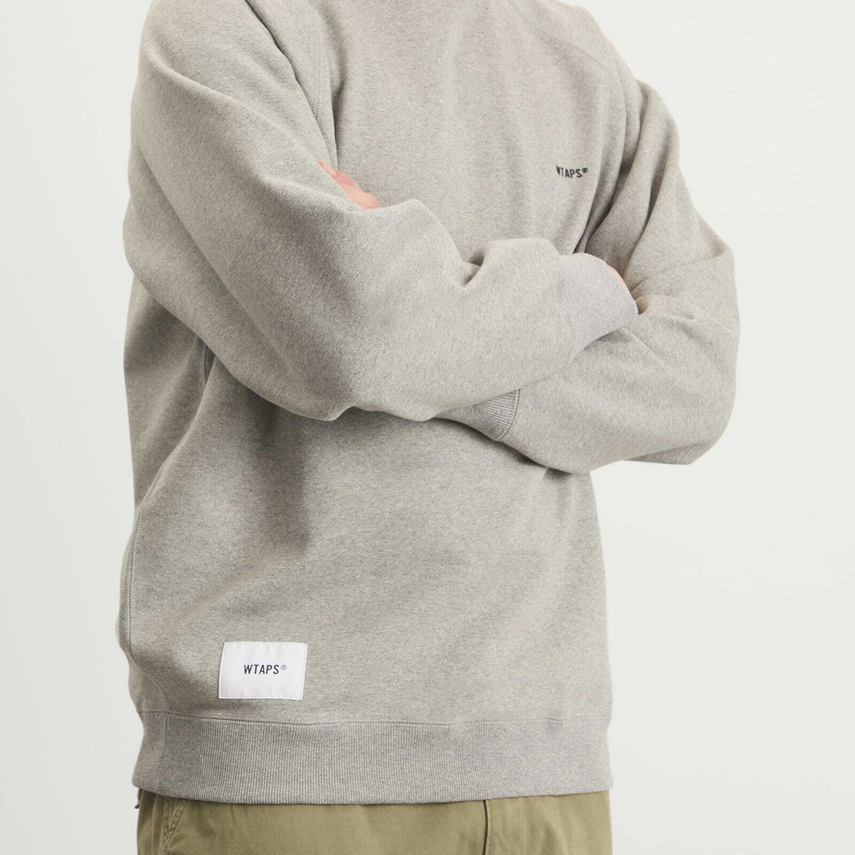 WTAPS Men's Sign Logo Sweatshirt in Gray WTAPS
