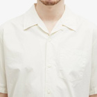 Norse Projects Men's Carsten Tencel Short Sleeve Shirt in Enamel White