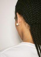 Saint Laurent Monogram Faux Pearl Earrings