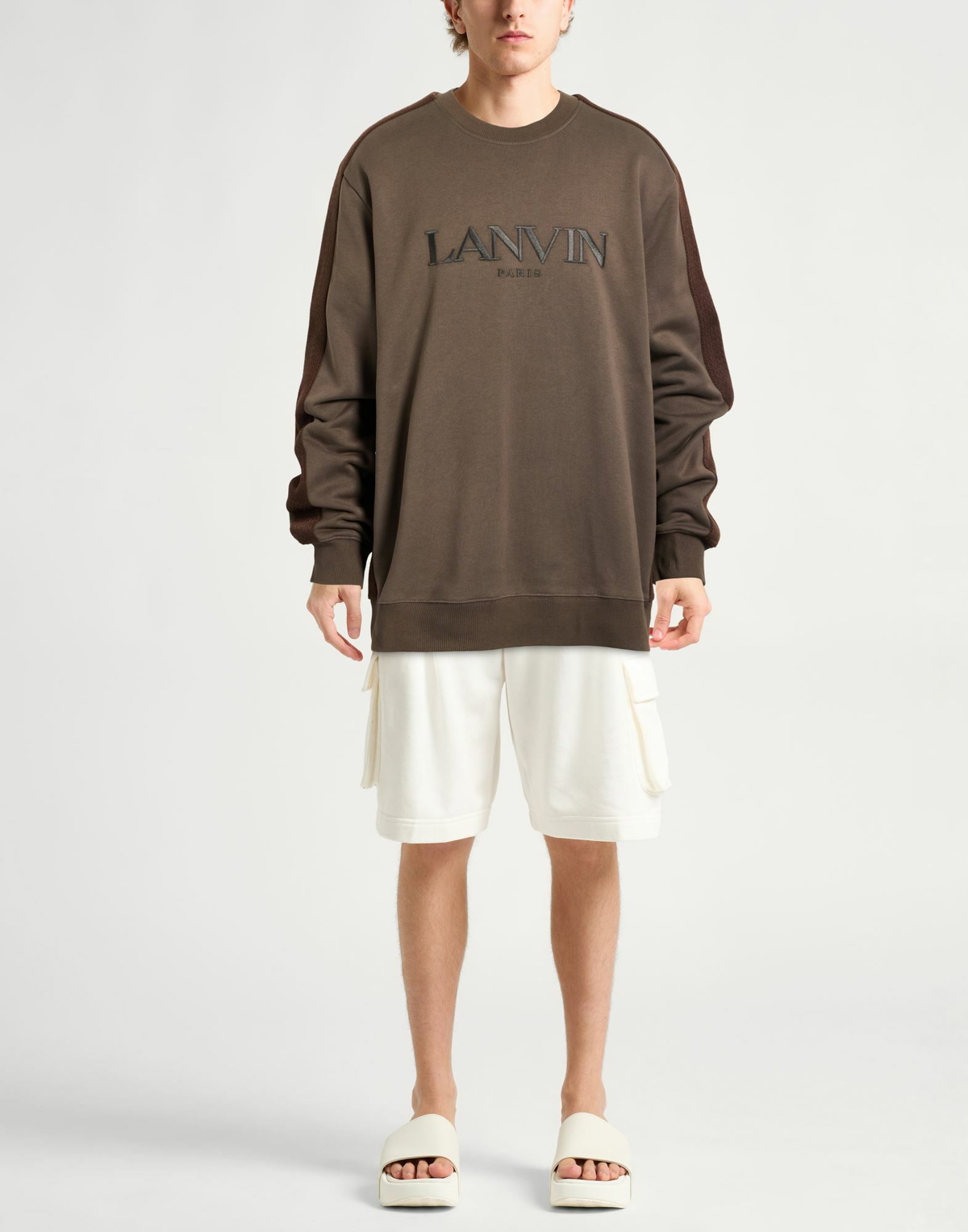 Lanvin Mens Sweatshirt Dark in Brown