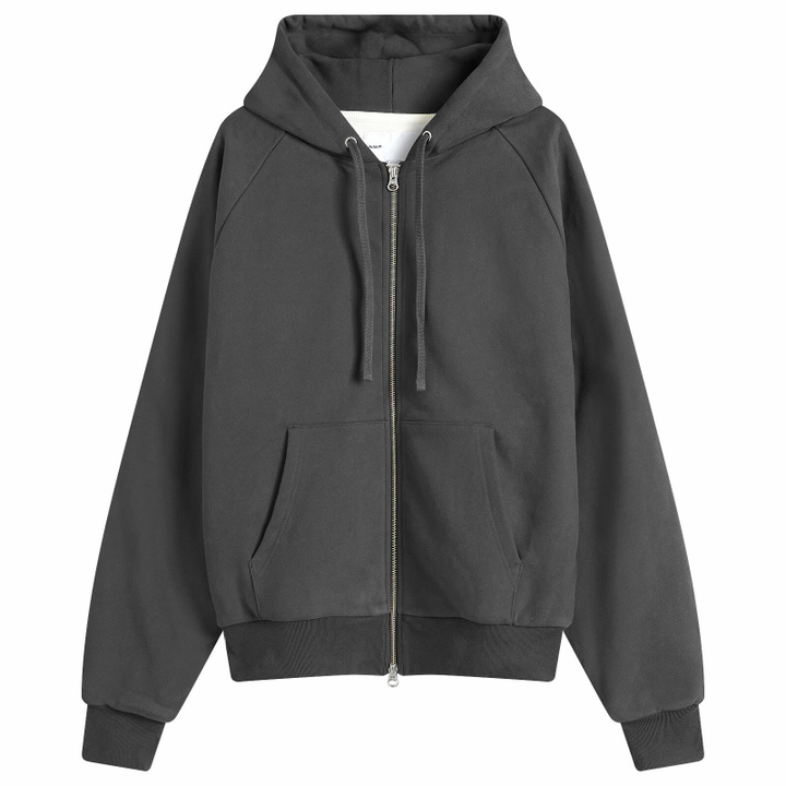 Photo: Adsum Men's Waffle Full Zip Hoodie in Grey
