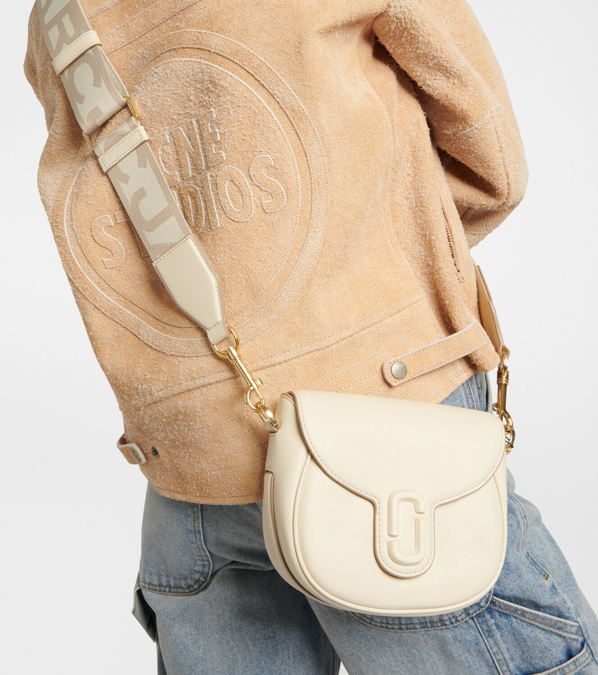 Marc Jacobs - The J Marc Small leather saddle bag Marc Jacobs