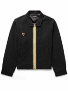 CHERRY LA - Dave Embroidered Linen Jacket - Black