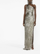 Maria Lucia Hohan Silver Jolene One-Shoulder Maxi Dress