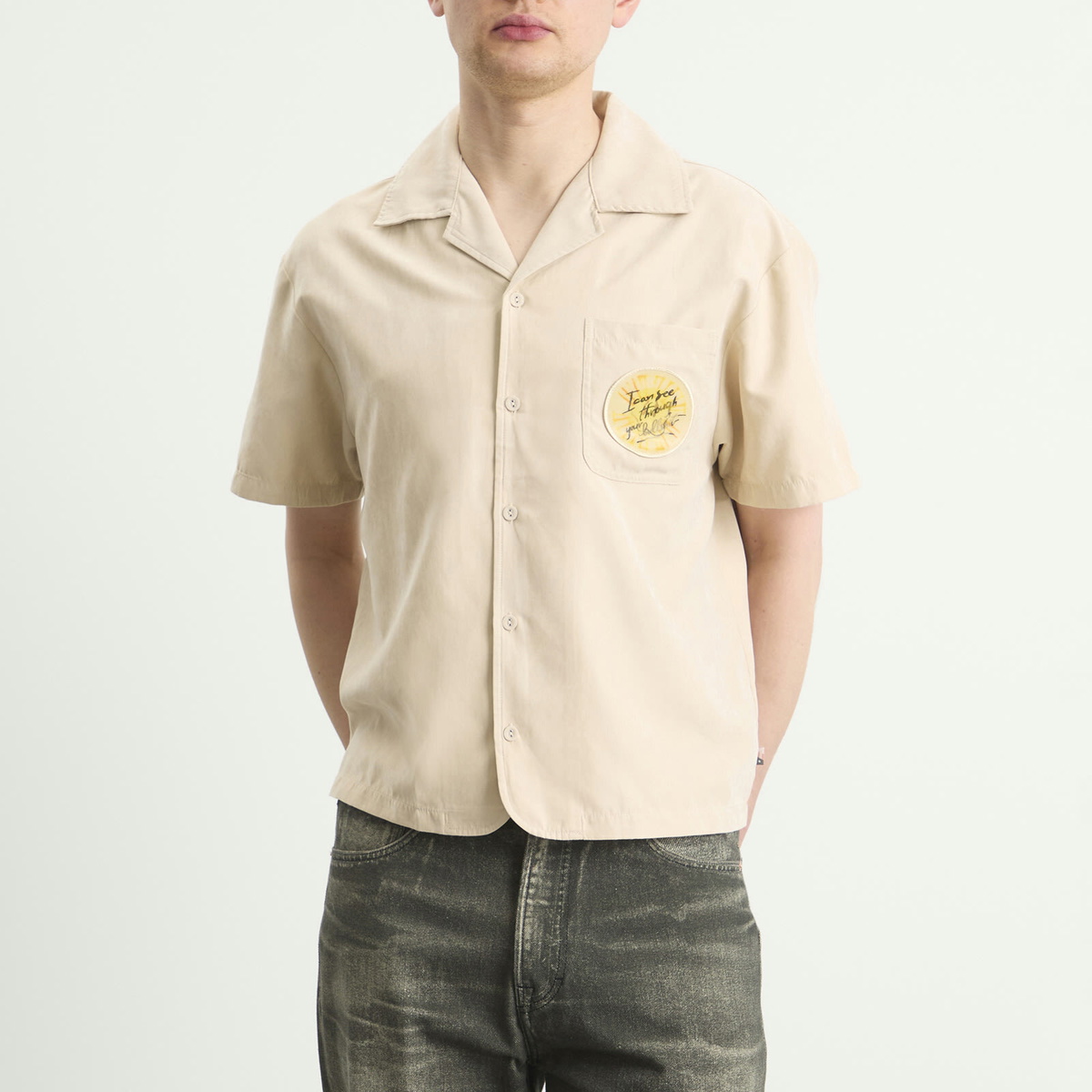 Honor the Gift Men's Brushed Camp Shirt in Sand