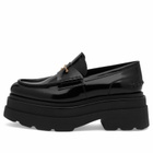 Alexander Wang Women's Patent Leather Platform Loafer in Black