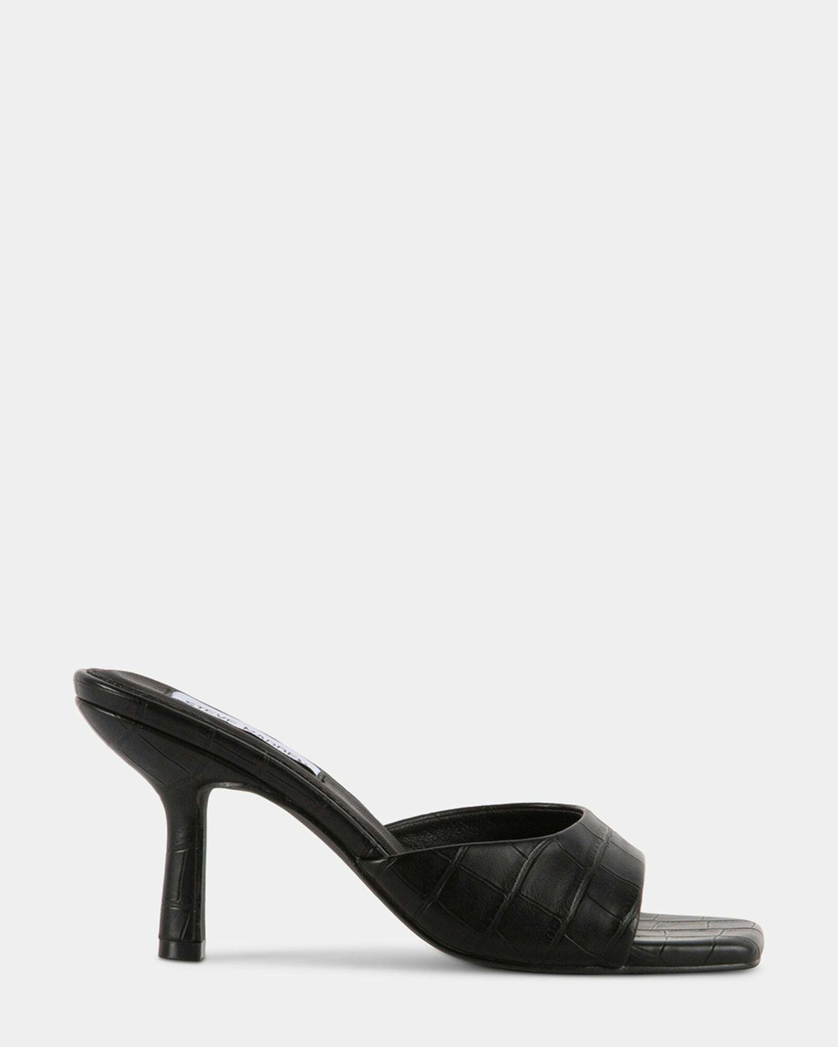 Steve Madden Danna Heels in Black Exotic