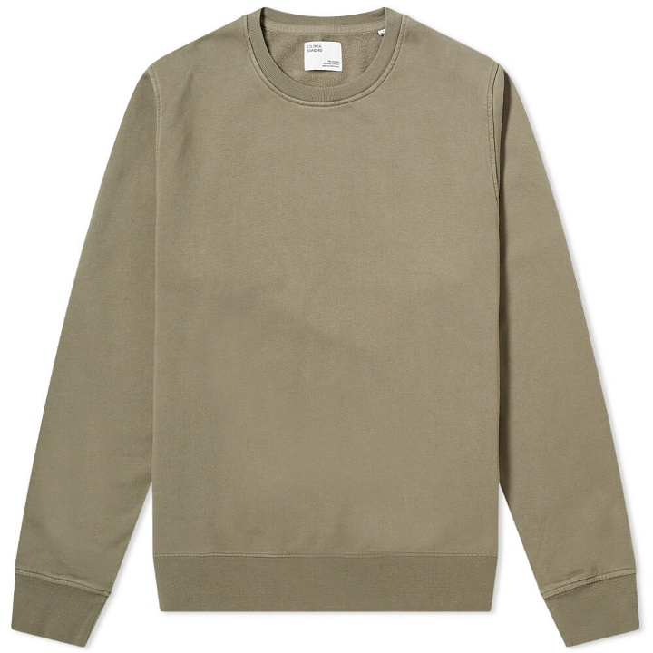 Photo: Colorful Standard Men's Classic Organic Crew Sweat in Dusty Olive