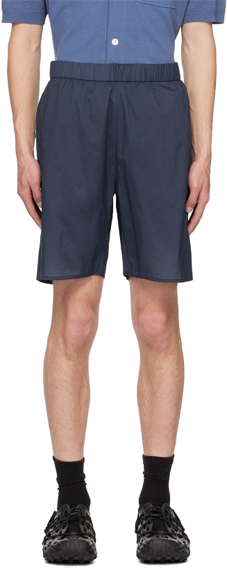 Photo: NORSE PROJECTS Navy Poul Shorts