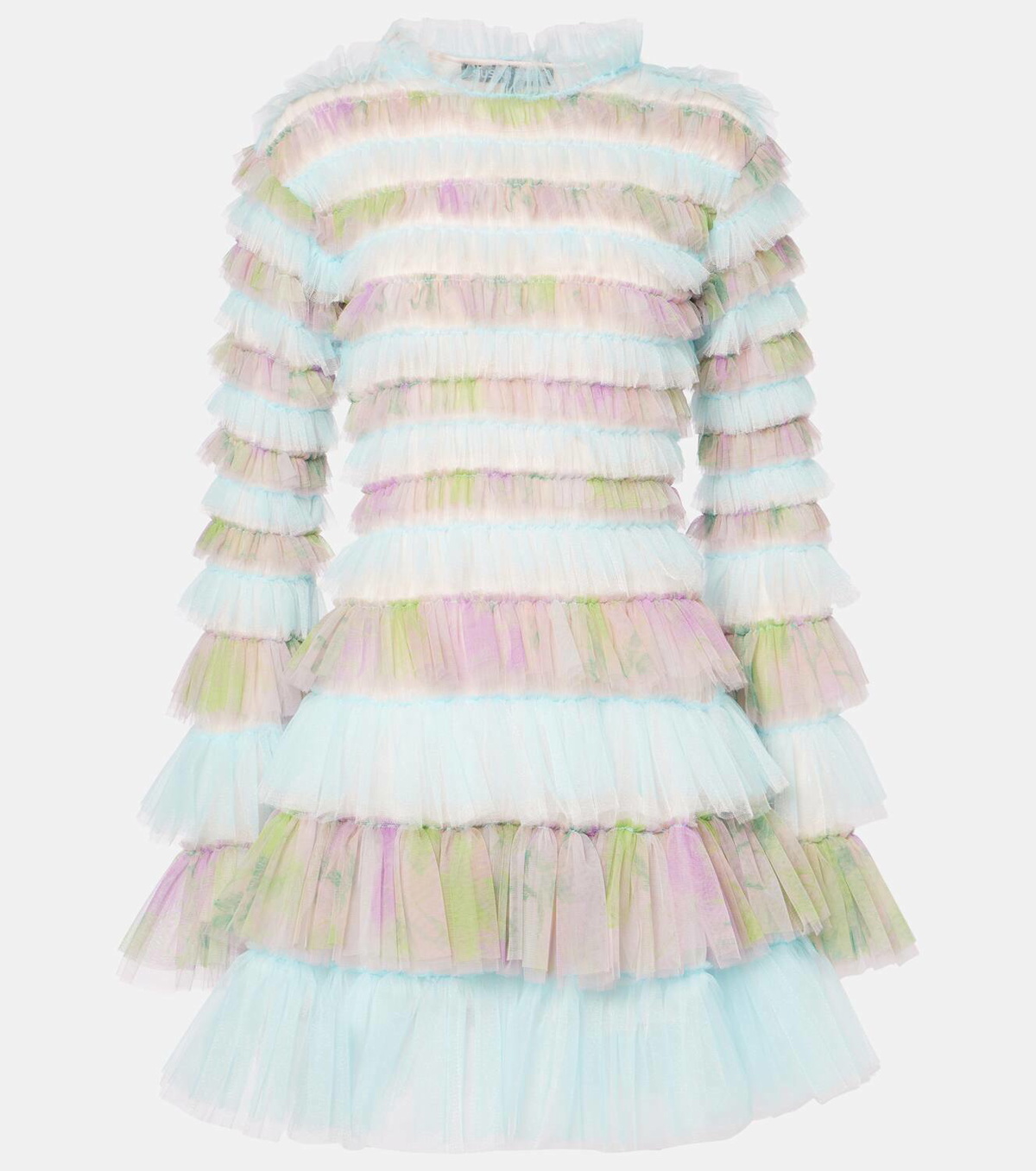 Susan Fang Tiered tulle minidress
