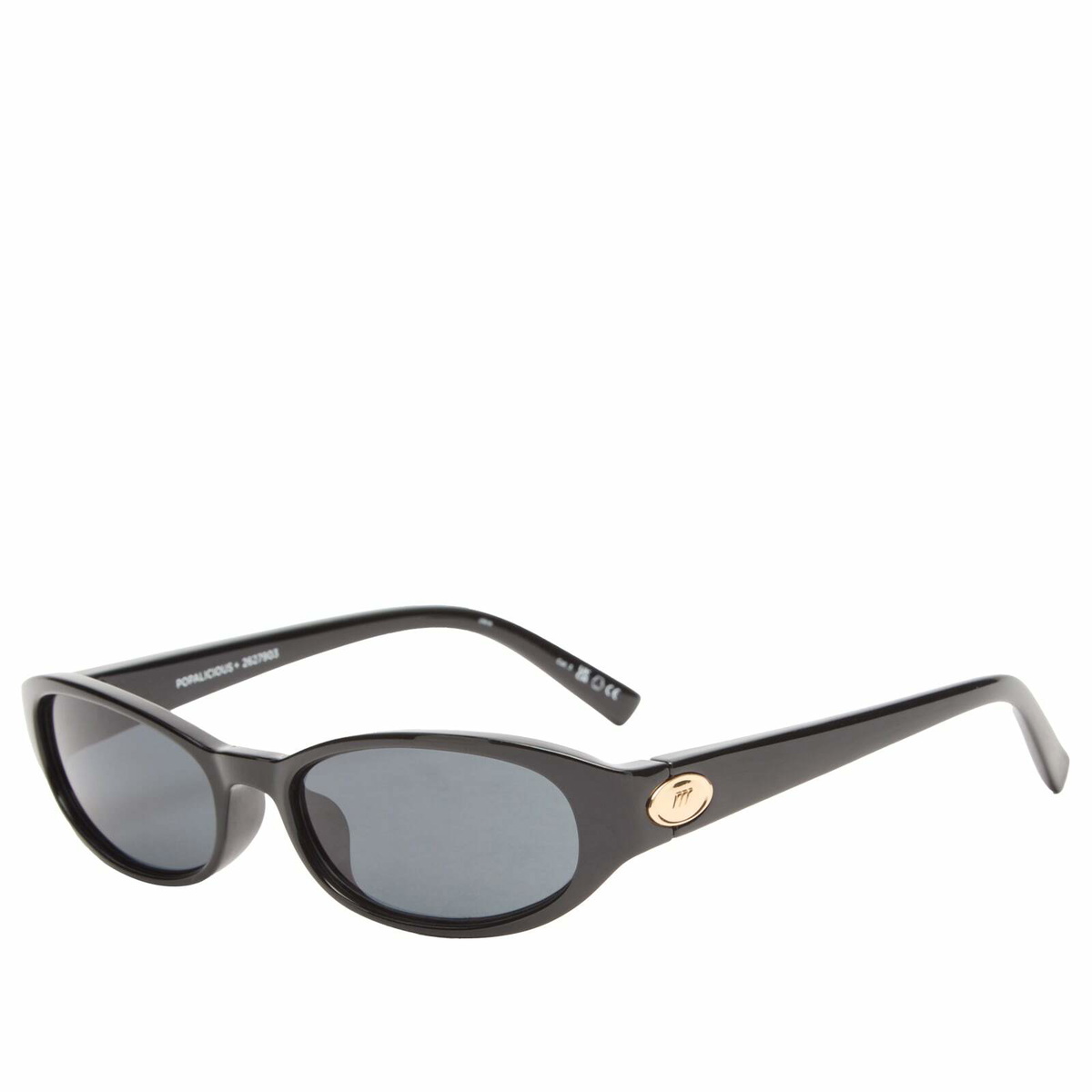 Le Specs Women's Popalicious Sunglasses in Black/Smoke Grad 