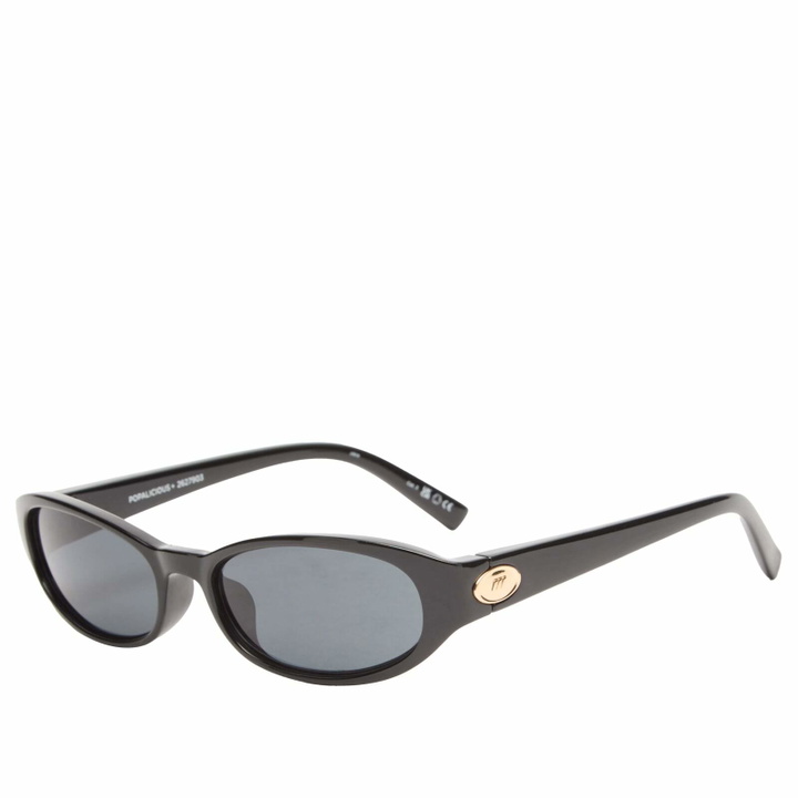 Photo: Le Specs Women's Popalicious Sunglasses in Black/Smoke Grad 