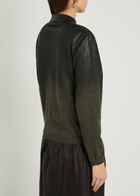 Maison Margiela Coated Wool-blend Cardigan Dark Green