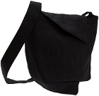 Yohji Yamamoto Black Peel Messenger Bag