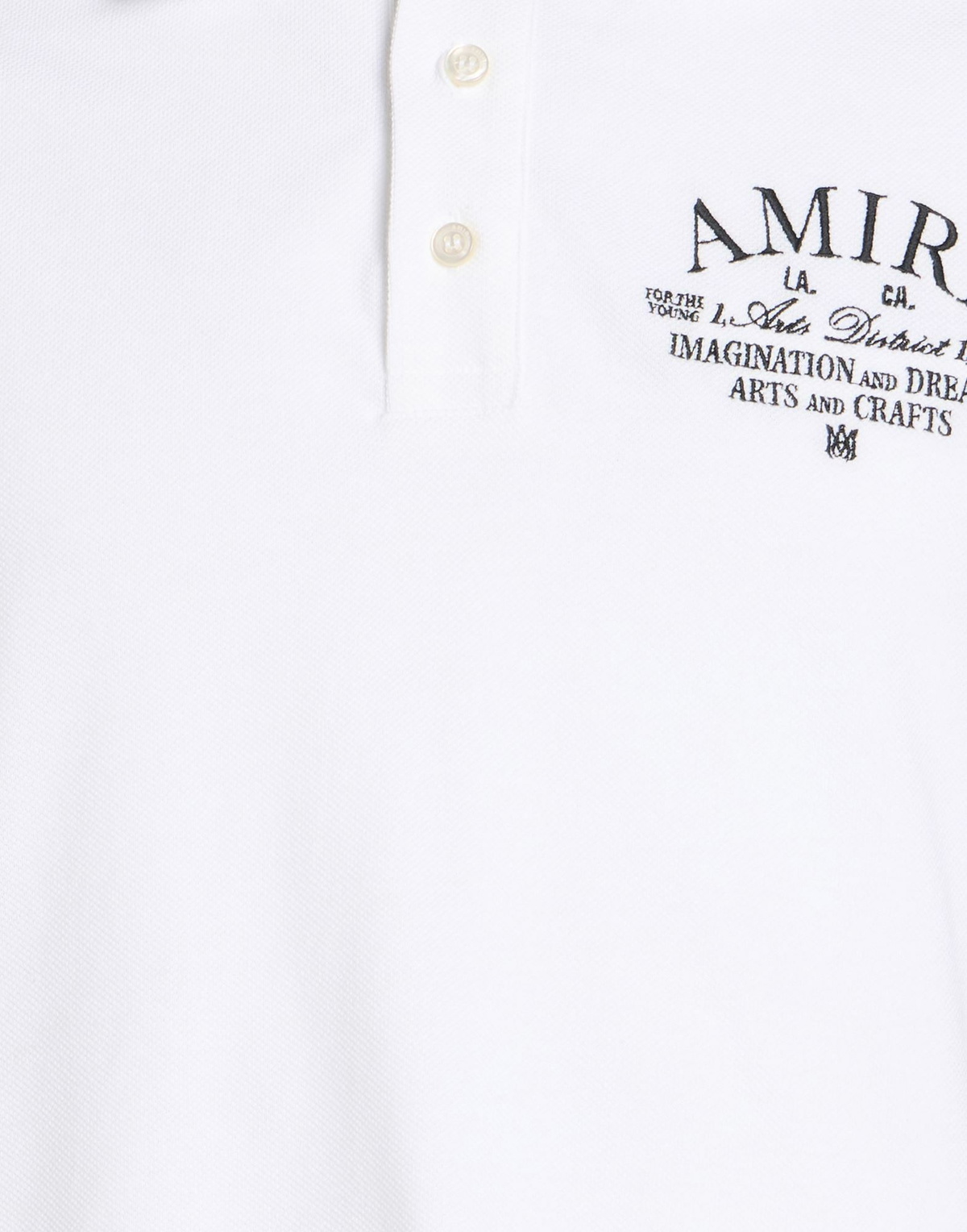 Amiri Mens Polo shirt in White