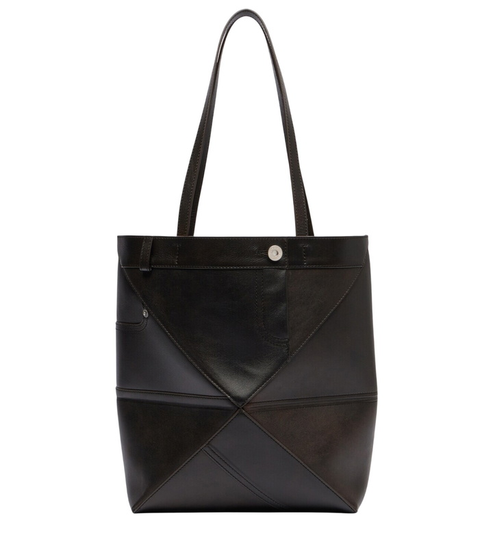 Photo: Loewe Puzzle Fold Medium leather tote bag