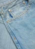 Vowels Baggy Wide-leg Jeans Light Blue