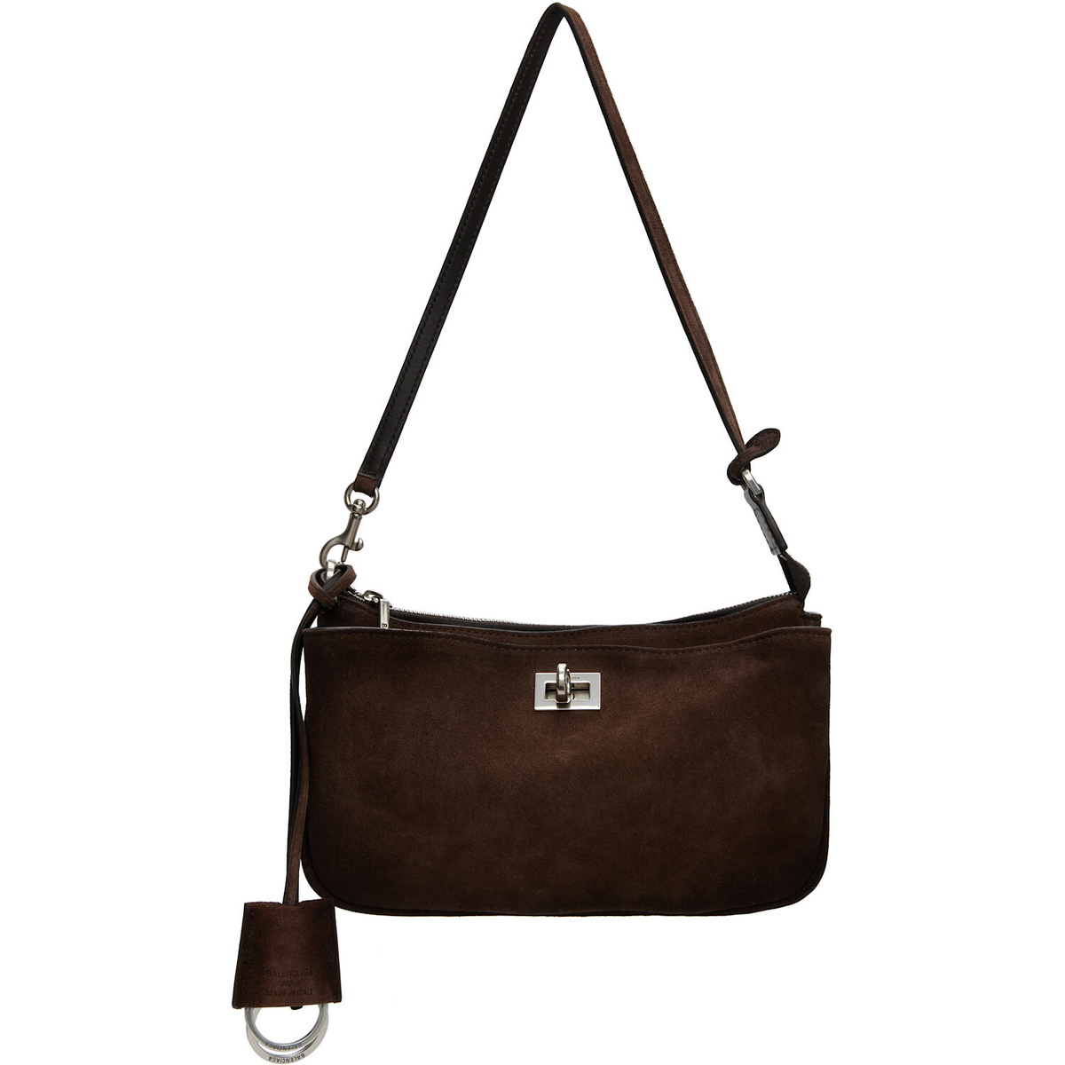 Balenciaga Brown Rodeo Sling Pochette Bag