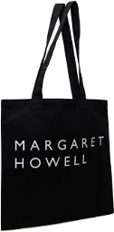 Margaret Howell Black Printed Tote