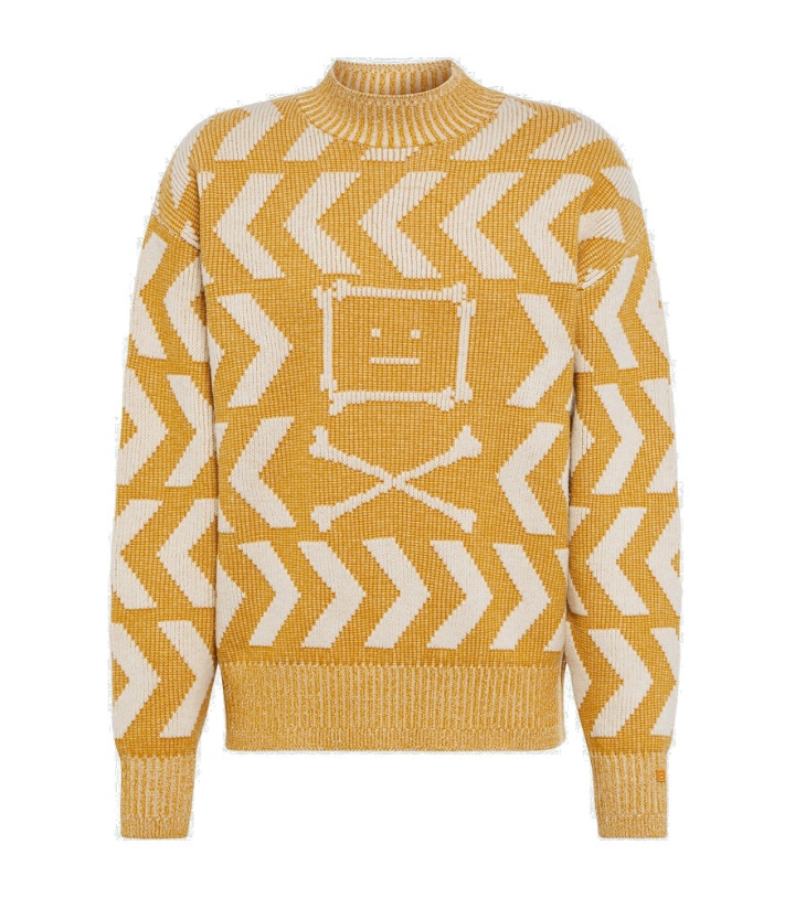 Photo: Acne Studios - Face wool and cotton sweater