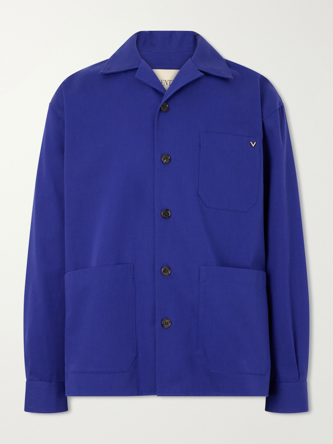 Valentino Garavani - VGold Cotton Shirt - Blue