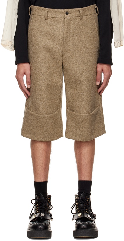 Photo: Comme des Garçons Homme Plus Beige Layered Shorts