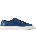 Brioni - Full-Grain Leather Sneakers - Blue