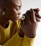 Octavia Elizabeth Chroma 18kt gold ring with beryl and diamonds