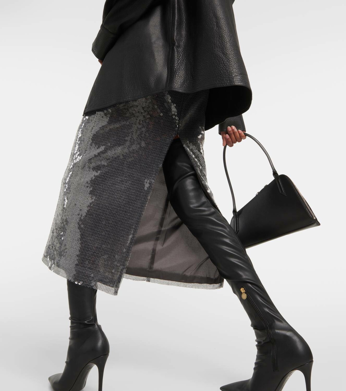 David Koma Sequined midi skirt