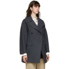 Namacheko Grey Wool Pea Coat