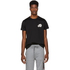 Moncler Black Embroidered Logo T-Shirt